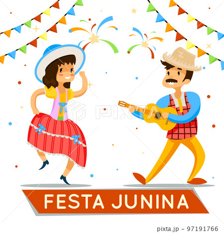 Latin American june party. Brazil holiday poster Latin American june party. Brazil holiday poster 97191766