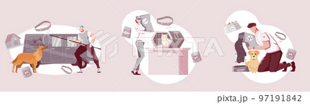 Homeless Animals Compositions Set 97191842