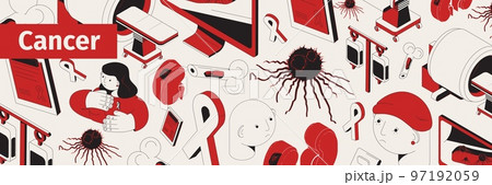 Cancer Web Horizontal Composition 97192059