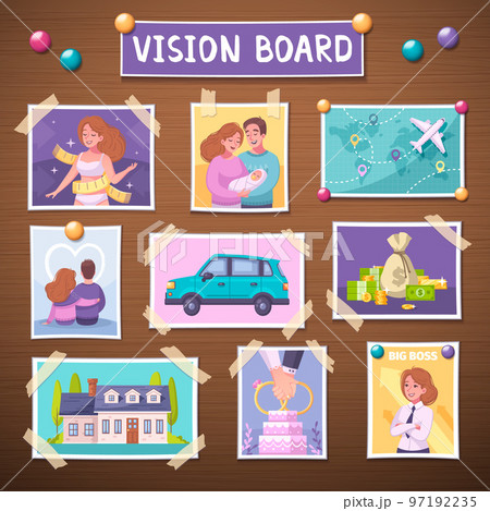 Vision Board Illistration 97192235