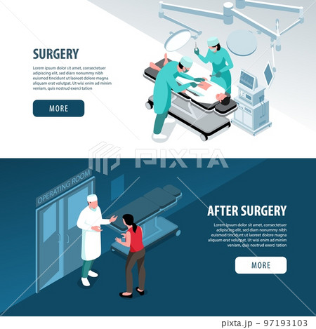 Surgery Horizontal Banners Set Surgery Horizontal Banners Set 97193103