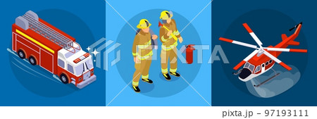 Firefighting Horizontal Banner 97193111