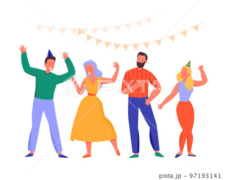 Flat Dancing People 97193141