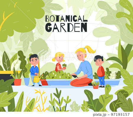 Botanical Garden Children Composition 97193157