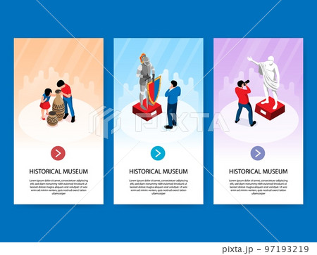 Museum Vertical Banners Set 97193219