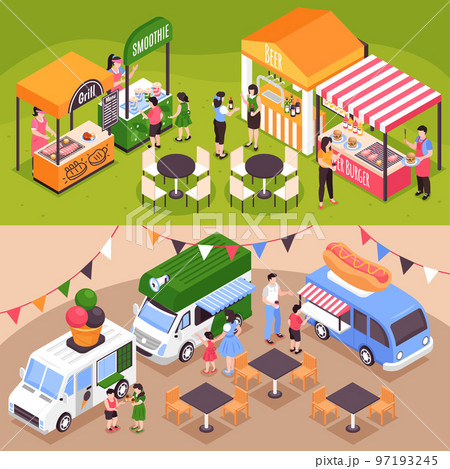 Food Courts Horizontal Banners 97193245