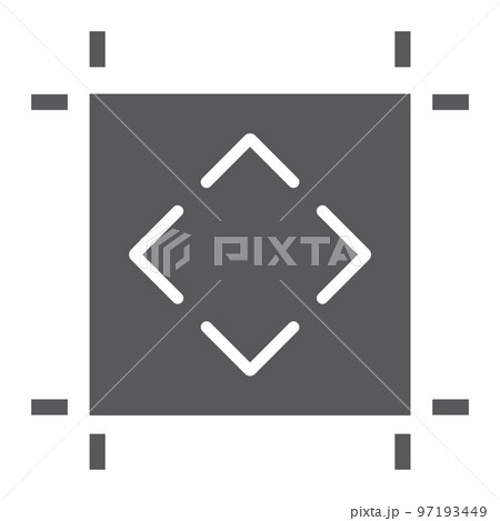 Artboard glyph icon, tools and design, board sign, vector graphics, a solid pattern on a white background, eps 10. 97193449