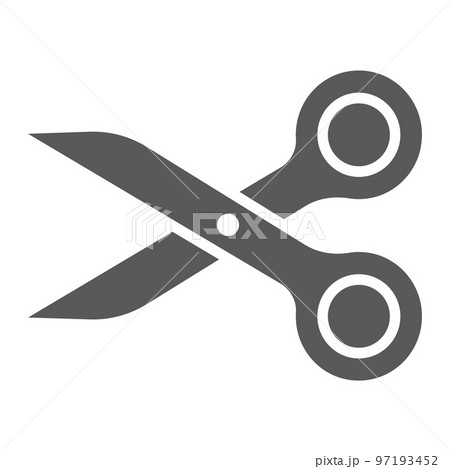 Scissors glyph icon, tools and design, cut sign, vector graphics, a solid pattern on a white background, eps 10. 97193452