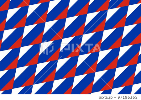 Geometric pattern in the colors of the national flag of Russia. The colors of Russia. 97196365