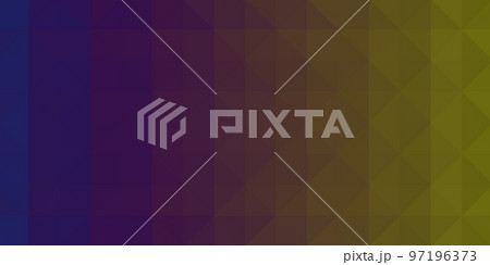 Multicolored background. A mosaic of small triangles. Pixel texture, pattern. 97196373