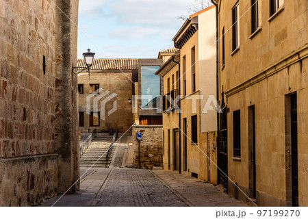 View of charming street in the historic center of Salamanca 97199270