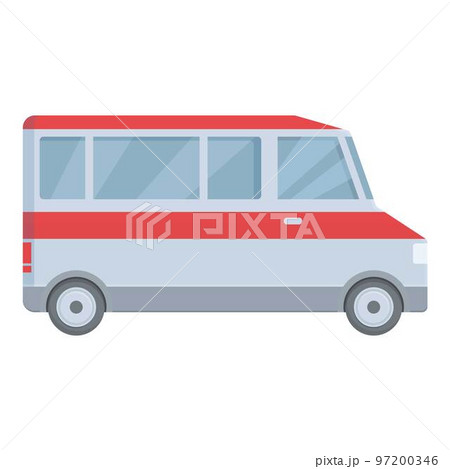 City ambulance car icon cartoon vector. Emergency vehicle. Medical accident City ambulance car icon cartoon vector. Emergency vehicle. Medical accident 97200346