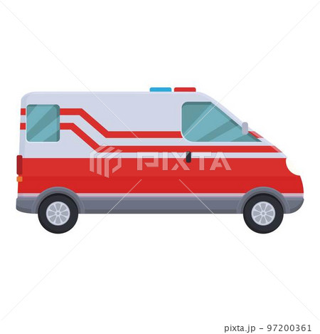 Ambulance machine icon cartoon vector. Car vehicle. Modern transport 97200361