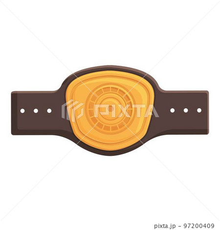 Award belt icon cartoon vector. Sport box. Boxer fight 97200409