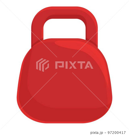 Kettlebell icon cartoon vector. Boxing sport. Boxer belt 97200417