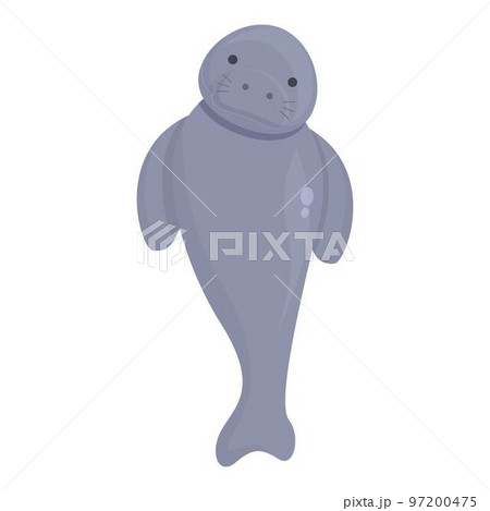Zoo animal icon cartoon vector. Sea animal. Cute wild 97200475