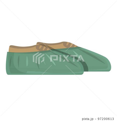 Indoor shoe cover icon cartoon vector. Medical protection. Safety protector 97200613