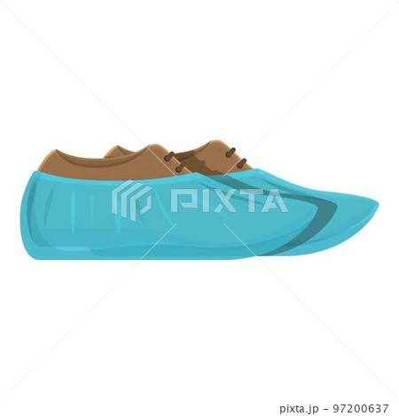 Wear protective icon cartoon vector. Shoe cover. Medical protection Wear protective icon cartoon vector. Shoe cover. Medical protection 97200637