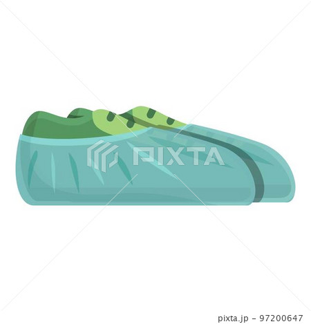Shoe cover icon cartoon vector. Medical protection. Boot hygiene 97200647