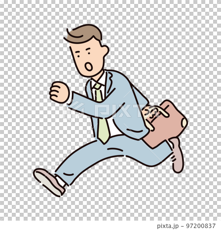 Business _ person _ male _ suit _ whole body _ pose _ run Business _ person _ male _ suit _ whole body _ pose _ run 97200837