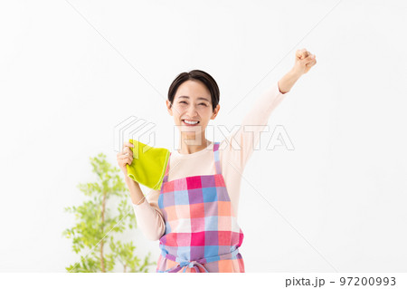 掃除をする女性 97200993