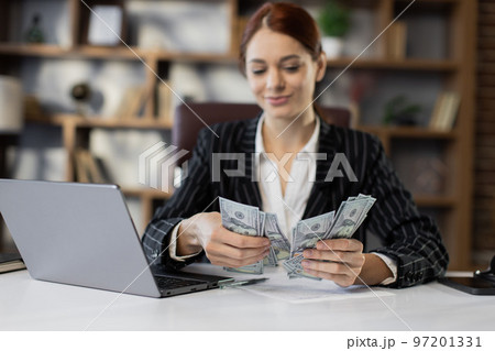 Woman counting money. Business investment. Woman counting money. Business investment. 97201331