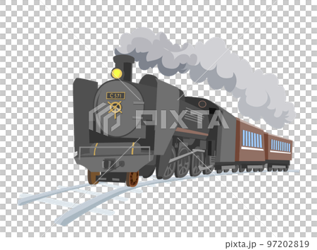 蒸汽機車邊跑邊冒煙 蒸汽機車邊跑邊冒煙 97202819