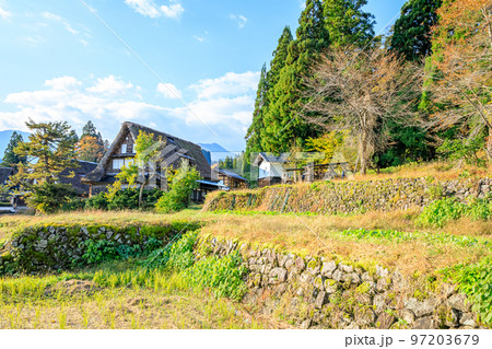 秋の五箇山 相倉合掌造り集落 富山県南砺市 秋の五箇山 相倉合掌造り集落 富山県南砺市 97203679