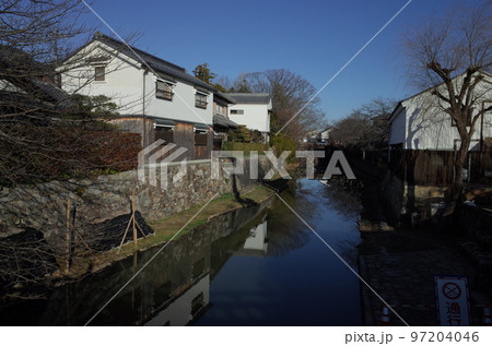 明治橋から八幡掘の風景 97204046