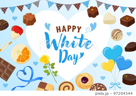 オシャレなホワイトデーバナー素材 オシャレなホワイトデーバナー素材 97204344