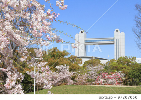 名古屋国際会議場と桜 97207050