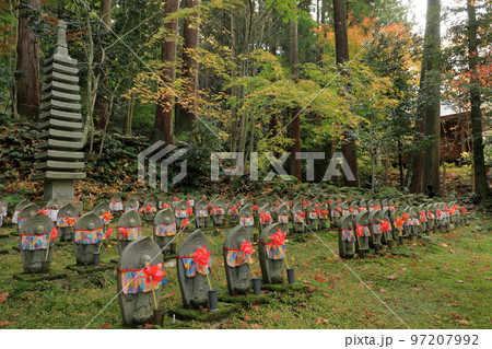 金剛輪寺の千躰地蔵と紅葉 97207992