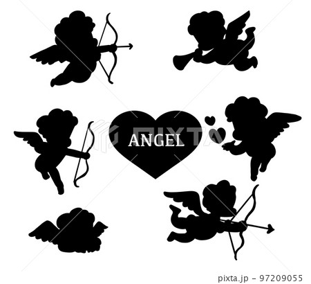 天使　エンジェルのシルエット 97209055