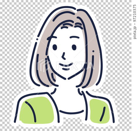 女性插畫素材 97210375