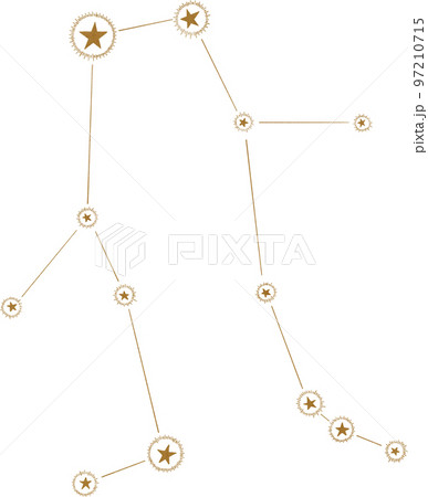 双子座の星座の星図 97210715