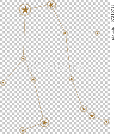 双子座の星座の星図 97210715