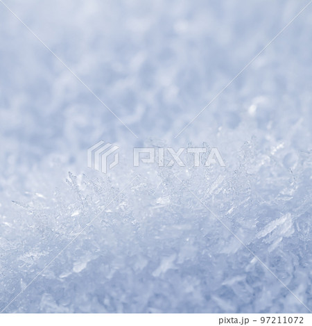 Fresh white snow background. Natural winter backdrop. Texture in blue tones 97211072
