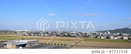 宇土古城跡から望む宇土市街 97211536