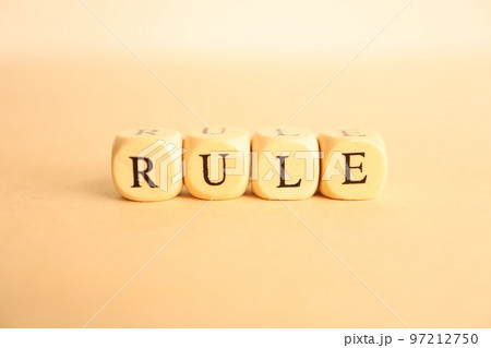 ルール（RULE・規則）の文字素材 97212750