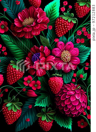 Ornamental magenta pink colored antique floral vintage pattern with peony  flowers Hand drawn organic background Asian texture for printing on  packaging textiles paper covers manufacturing 18975895 Vector Art at  Vecteezy