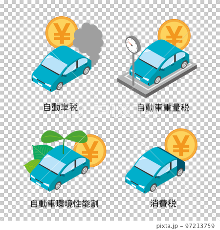 Illustration set about car tax Illustration set about car tax 97213759