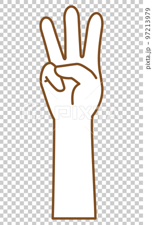 Hand Count Flat Finger And Number Stock Illustration - Download Image Now -  Counting, Financial Figures, Number 3 - iStock