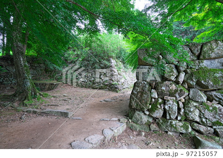 【日本100名城】安土城 本丸虎口の石垣2 滋賀県近江八幡市 【日本100名城】安土城 本丸虎口の石垣2 滋賀県近江八幡市 97215057