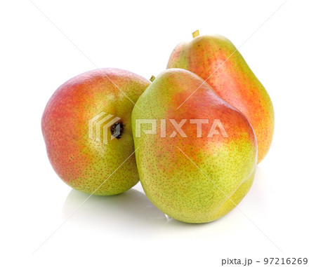fresh pears isolated on white background 97216269