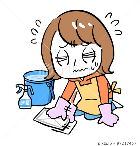 女性　大掃除　大変 97217457