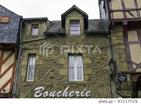 Vintage architecture of Vannes, Brittany, France 97217729