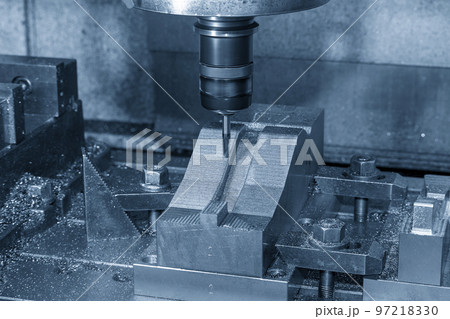 The mold parts cutting process by machining center with solid ball end mill. The mold parts cutting process by machining center with solid ball end mill. 97218330