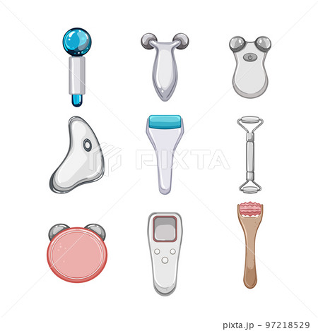 face massager set cartoon vector illustration face massager set cartoon vector illustration 97218529