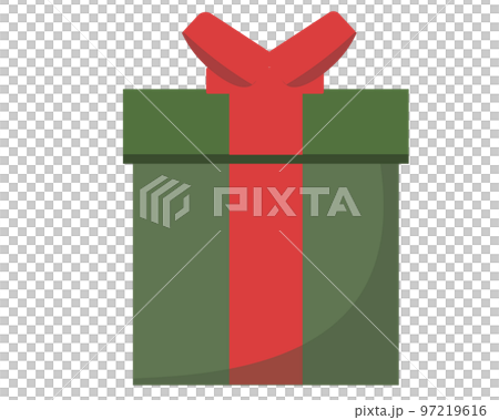 聖誕禮物。禮品盒。綠色禮物 97219616