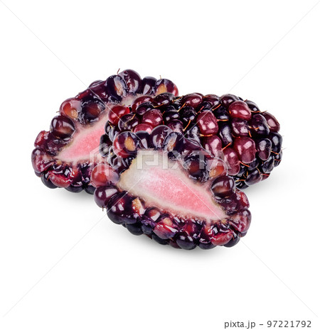Fresh Blackberry isolated on white background 97221792